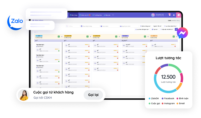Callio dashboard preview